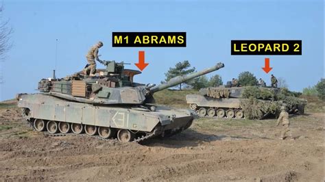 Leopard 2 and M1 Abrams Tank Comparison